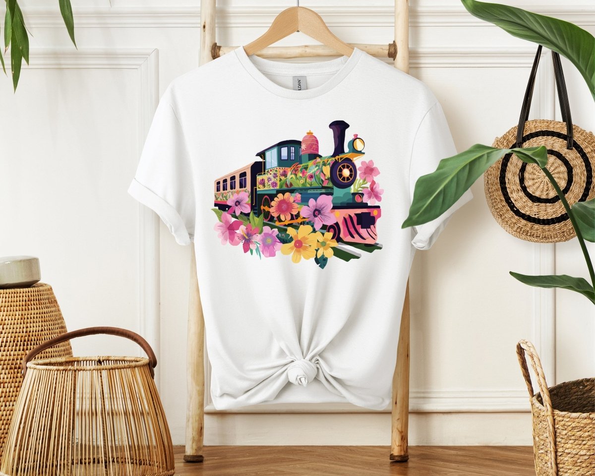 Blooming Train - Unisex Softstyle T - Shirt - Joyed Dot Store