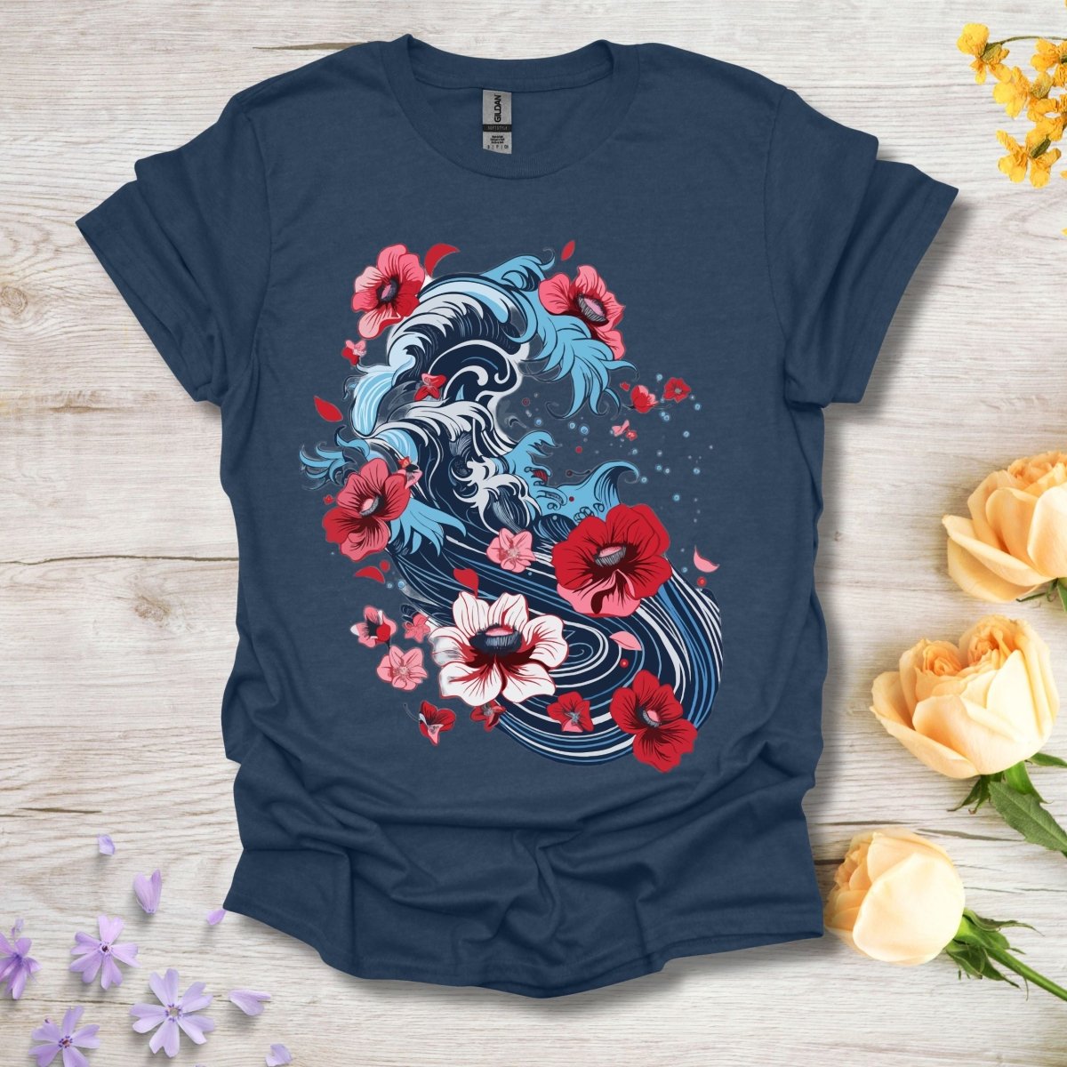 Crimson Wave - Unisex Softstyle T - Shirt - Joyed Dot Store