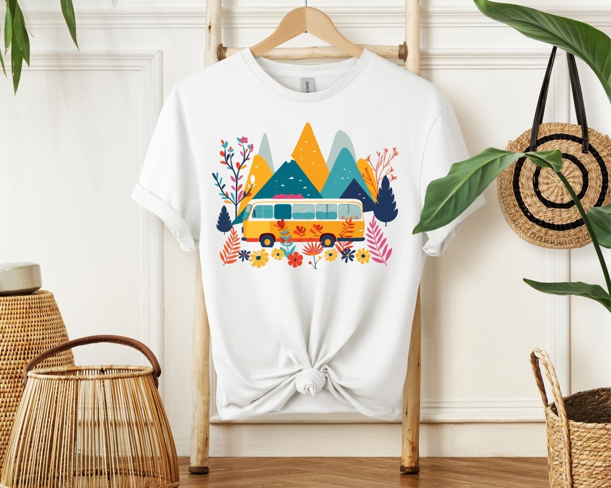 Floral Peaks Transit - Unisex Softstyle T - Shirt - Joyed Dot Store