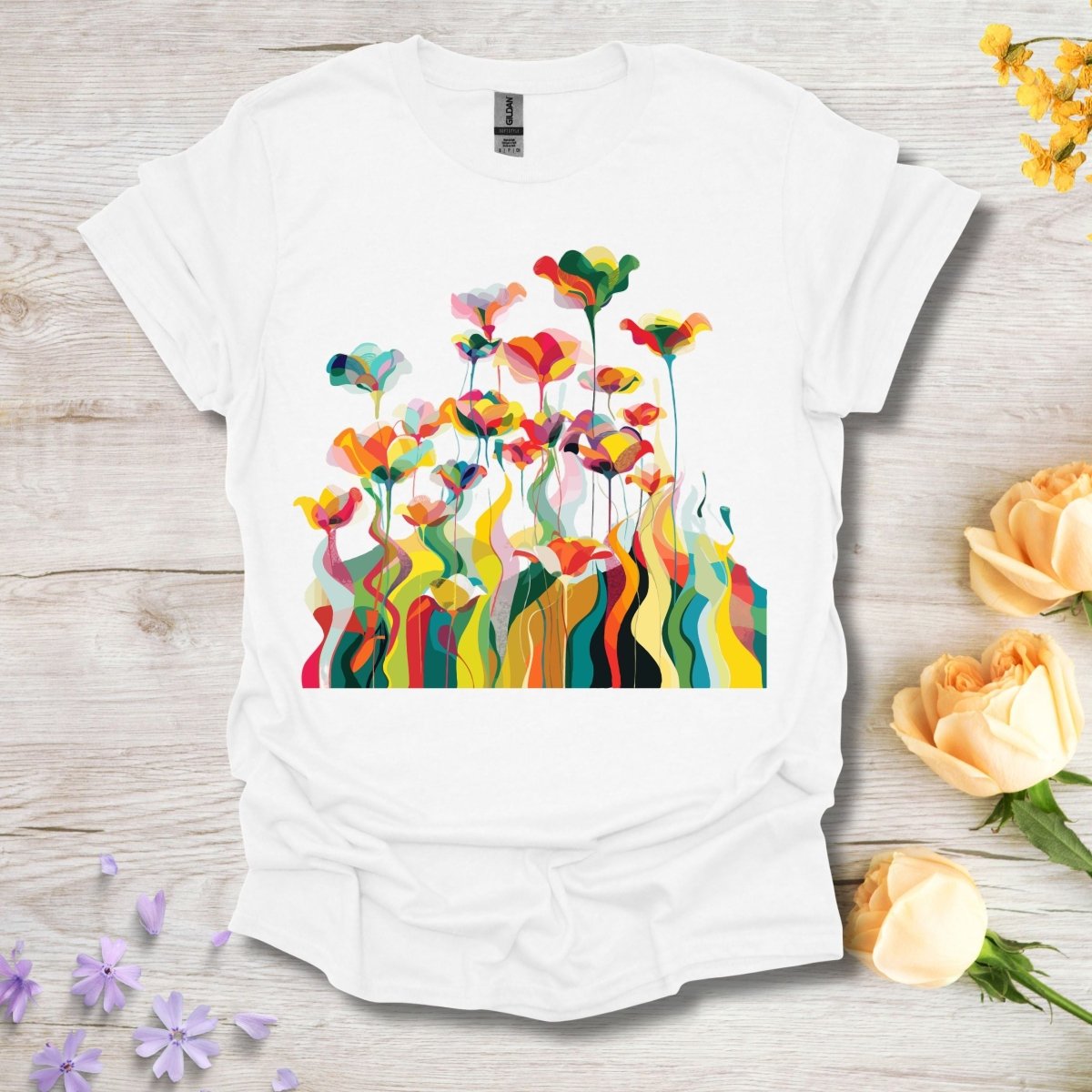 Floral Waves - Unisex Softstyle T - Shirt - Joyed Dot Store