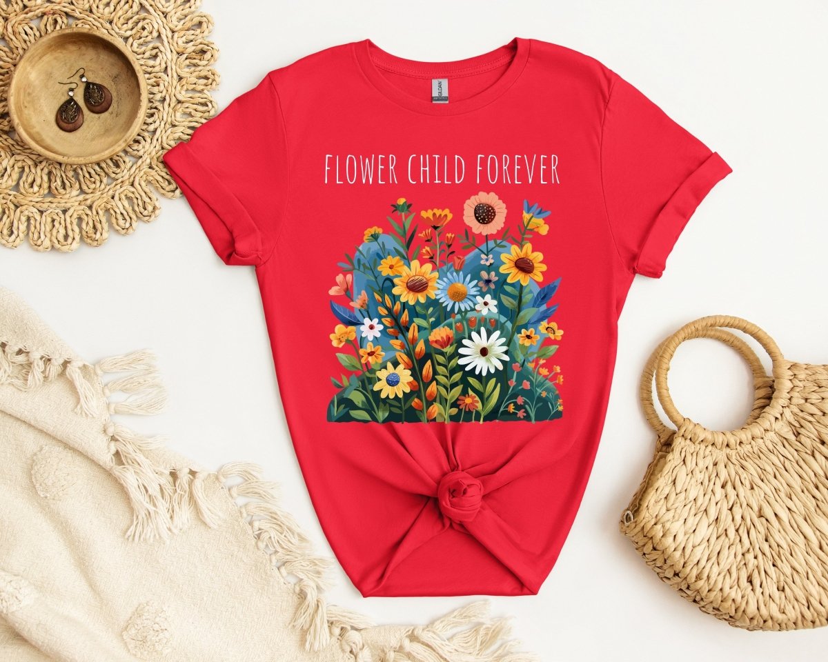 Flower Child Forever - Unisex Softstyle T - Shirt - Joyed Dot Store