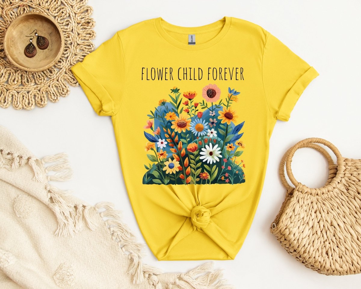 Flower Child Forever - Unisex Softstyle T - Shirt - Joyed Dot Store