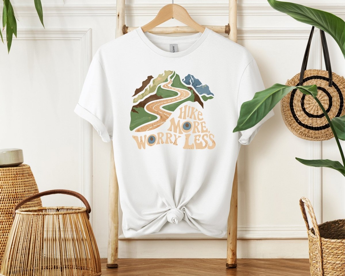 Hike More Worry Less - Unisex Softstyle T - Shirt - Joyed Dot Store