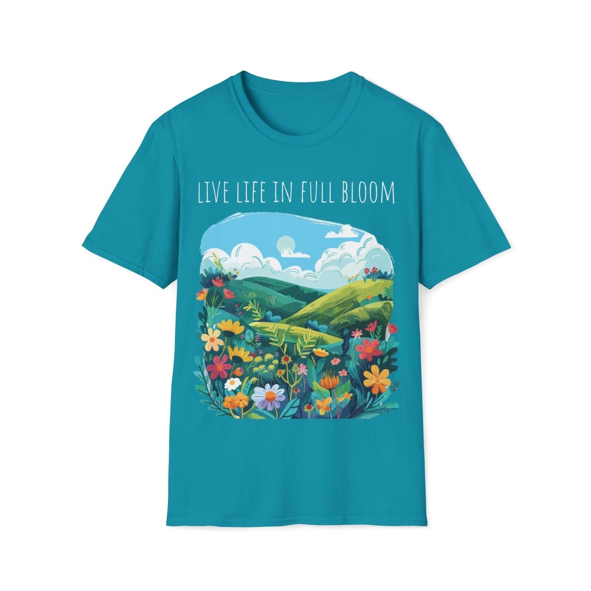 Live Life in Full Bloom - Unisex Softstyle T - Shirt - Joyed Dot Store