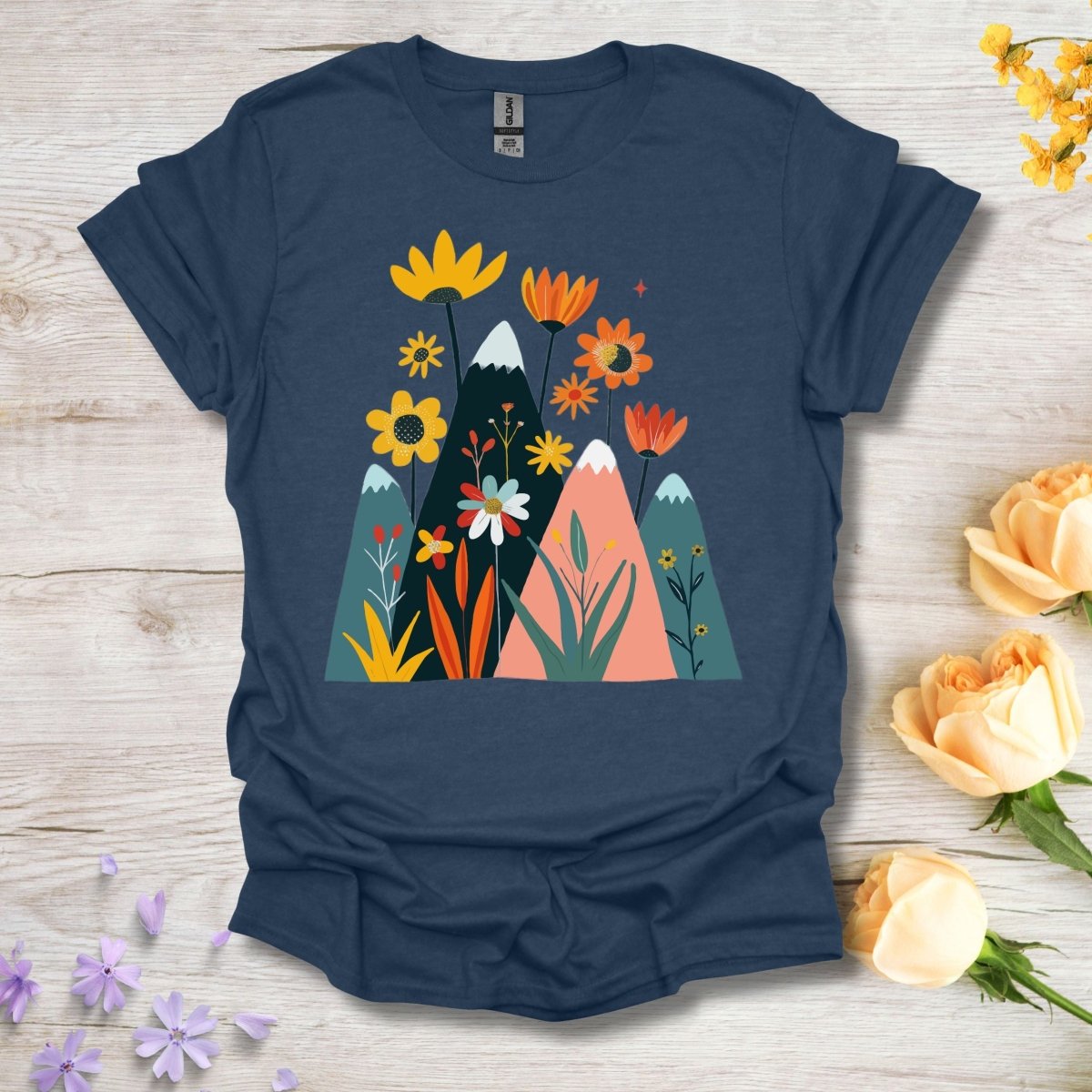 Mountain Blossoms - Unisex Softstyle T - Shirt - Joyed Dot Store