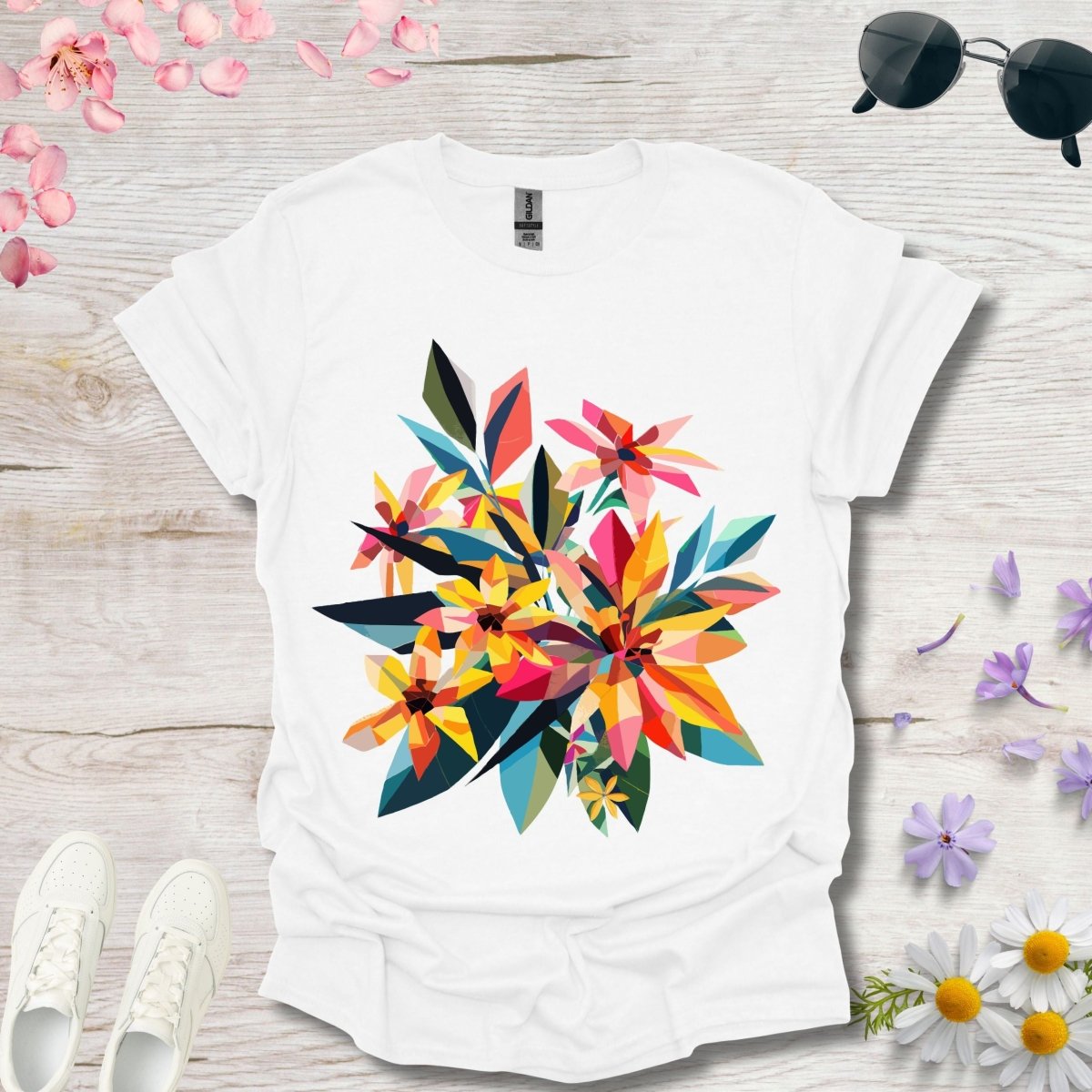 Polygon Petals - Unisex Softstyle T - Shirt - Joyed Dot Store