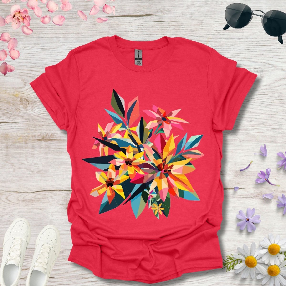 Polygon Petals - Unisex Softstyle T - Shirt - Joyed Dot Store