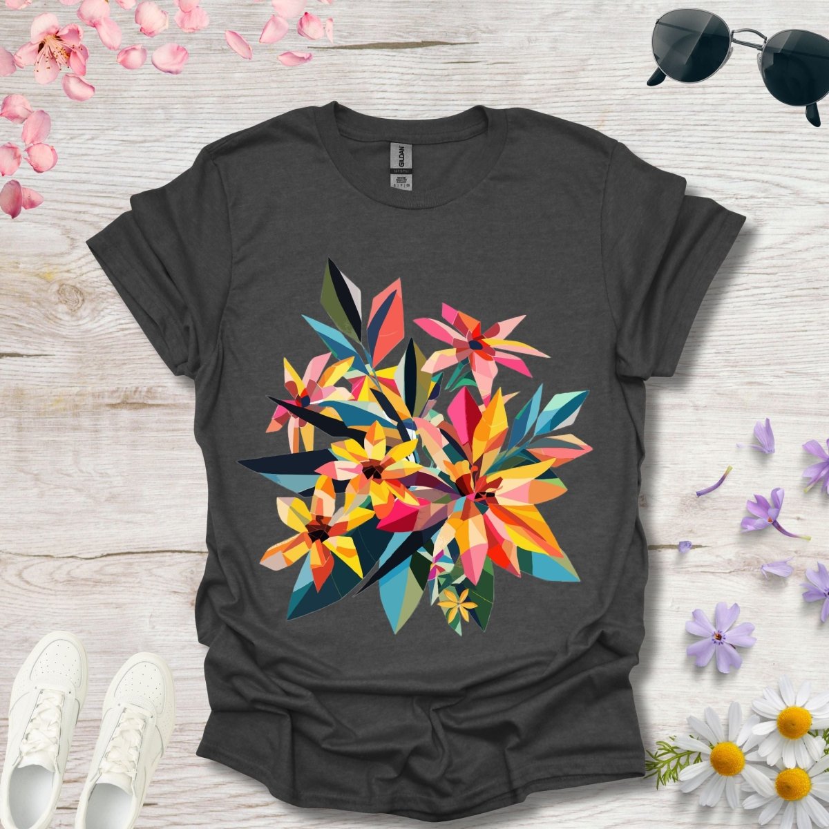 Polygon Petals - Unisex Softstyle T - Shirt - Joyed Dot Store