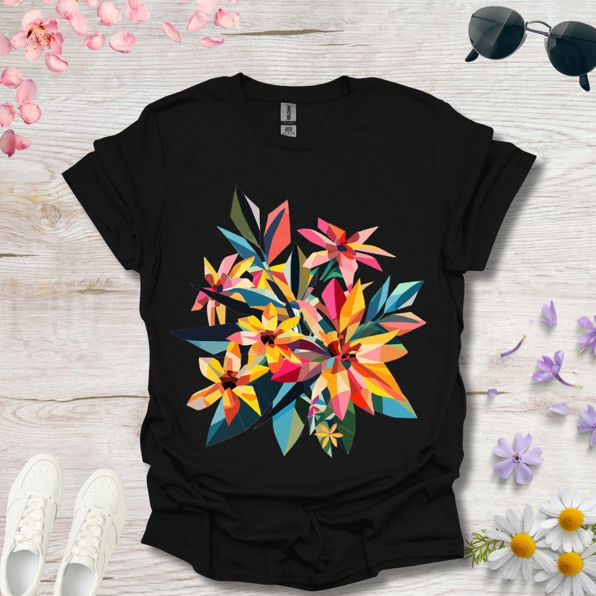 Polygon Petals - Unisex Softstyle T - Shirt - Joyed Dot Store