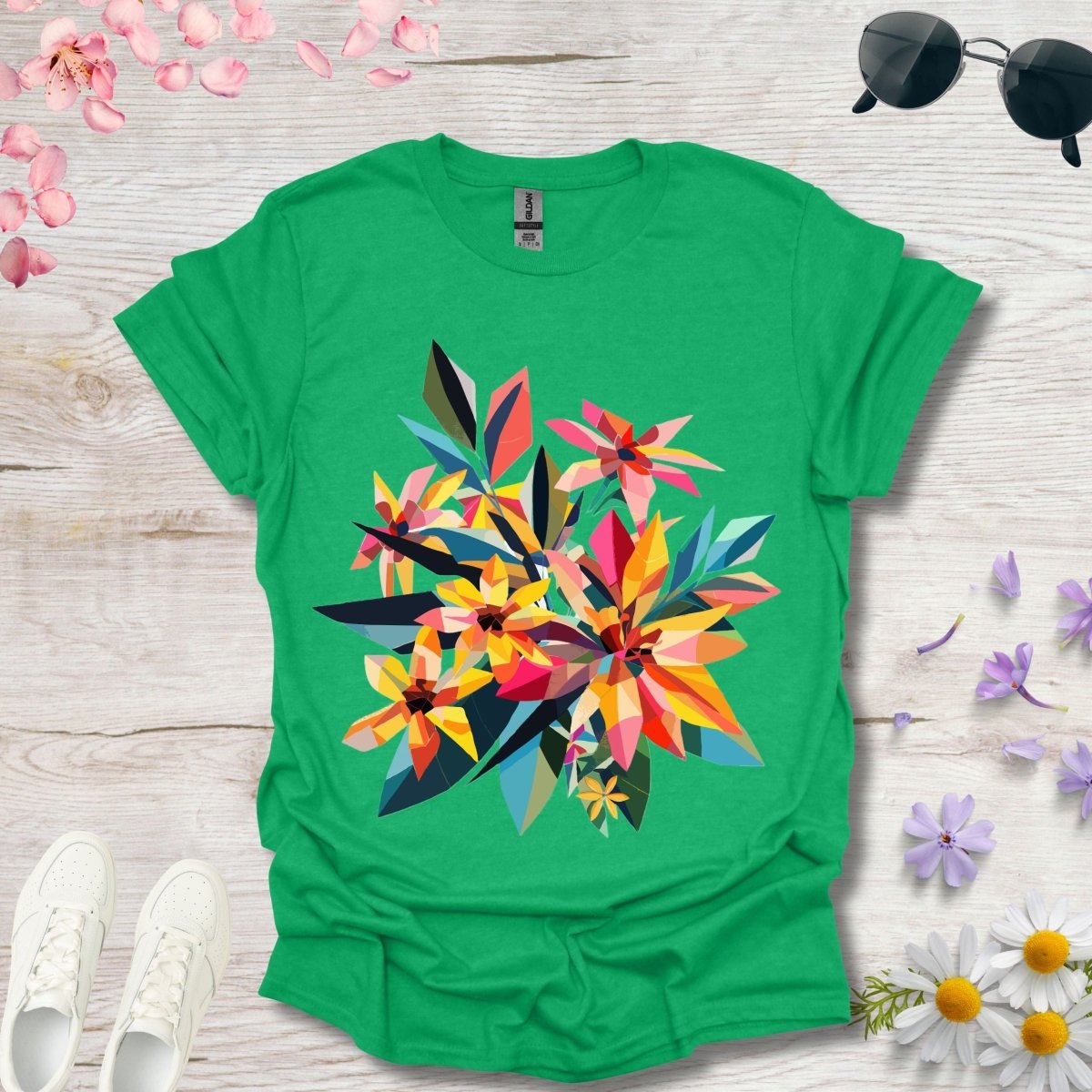 Polygon Petals - Unisex Softstyle T - Shirt - Joyed Dot Store