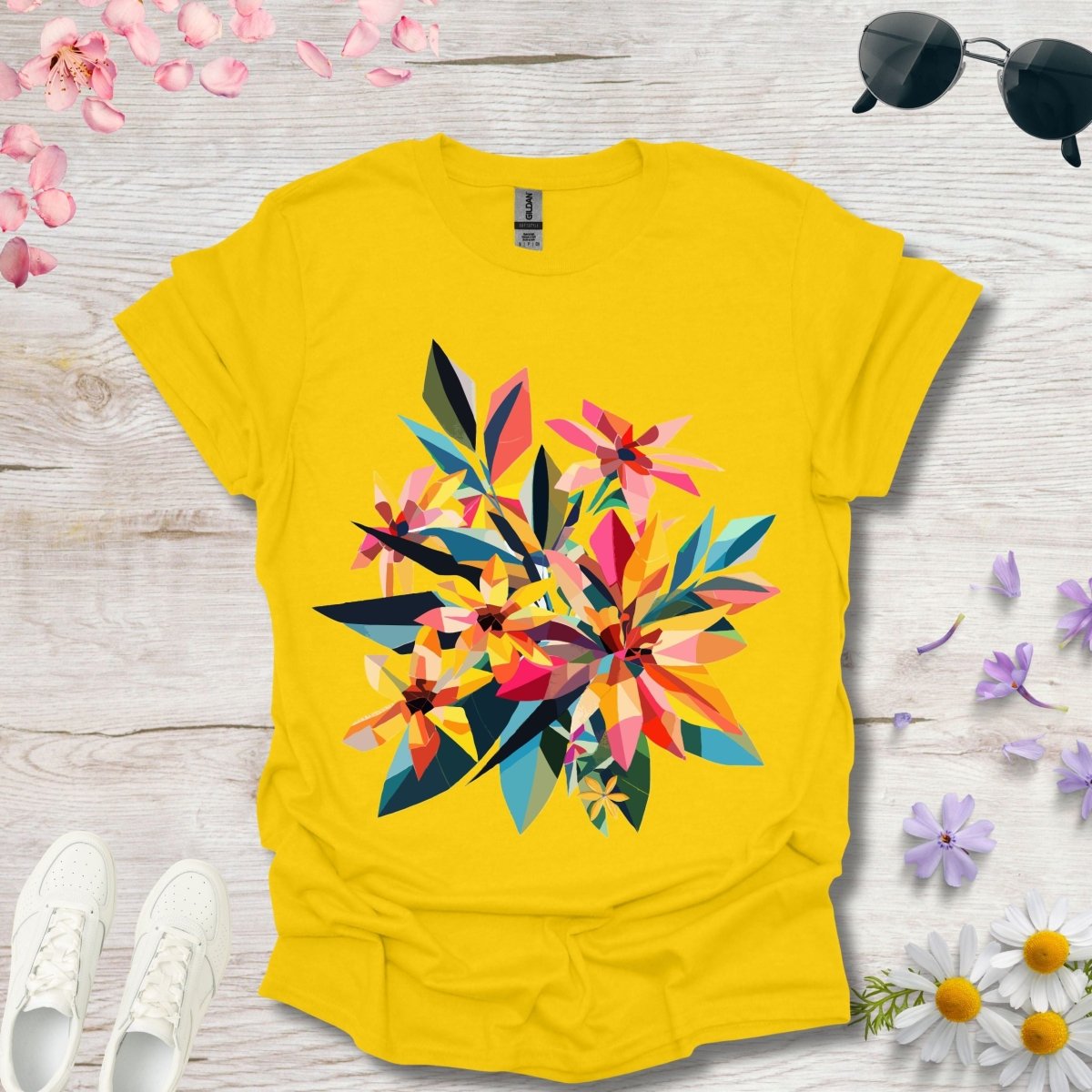 Polygon Petals - Unisex Softstyle T - Shirt - Joyed Dot Store