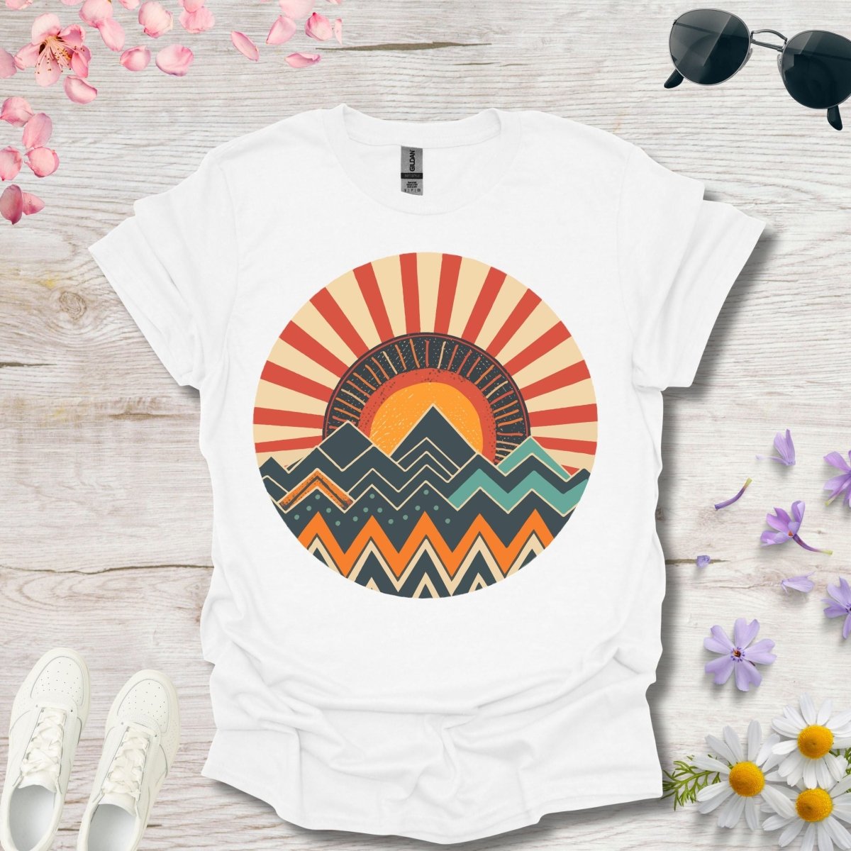 Retro Peaks - Unisex Softstyle T - Shirt - Joyed Dot Store