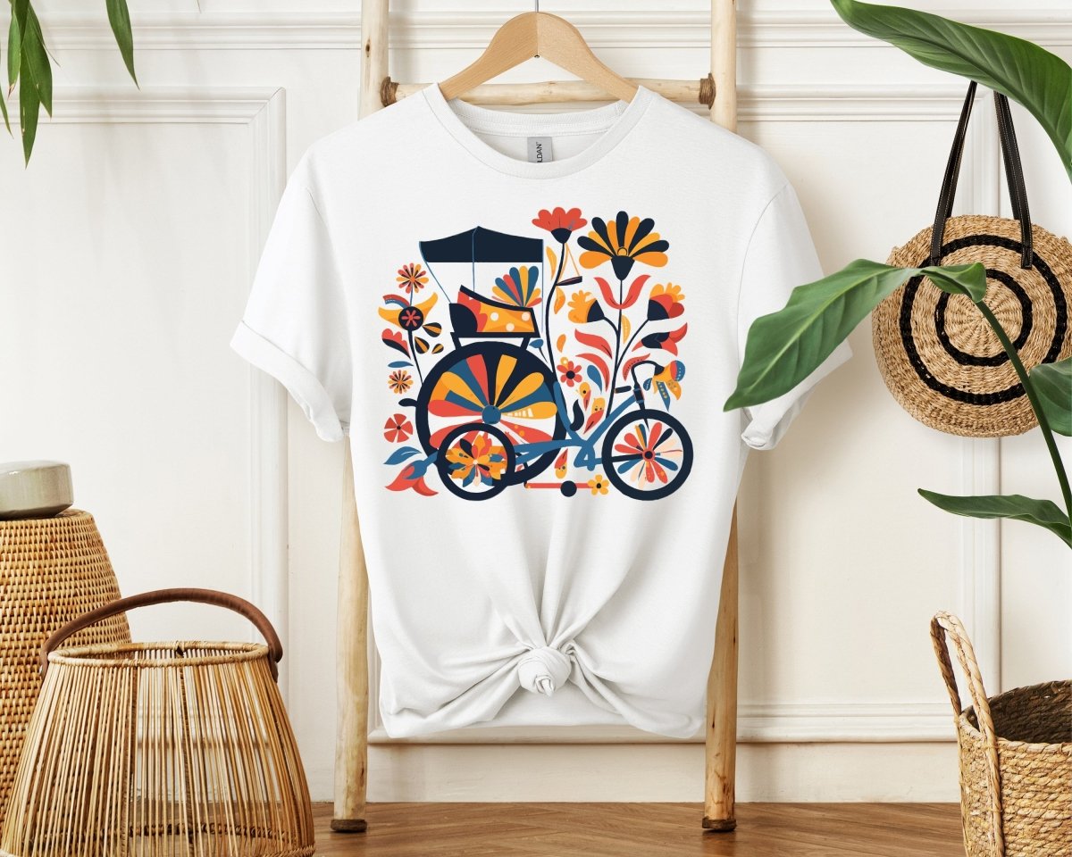 Rikshaw in Bloom - Unisex Softstyle T - Shirt - Joyed Dot Store