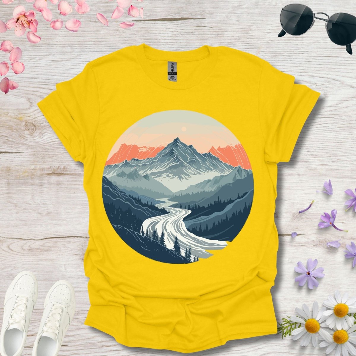 Riverbend Peaks - Unisex Softstyle T - Shirt - Joyed Dot Store