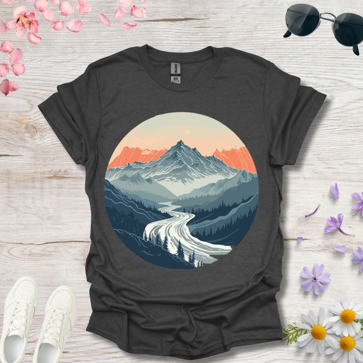 Riverbend Peaks - Unisex Softstyle T - Shirt - Joyed Dot Store