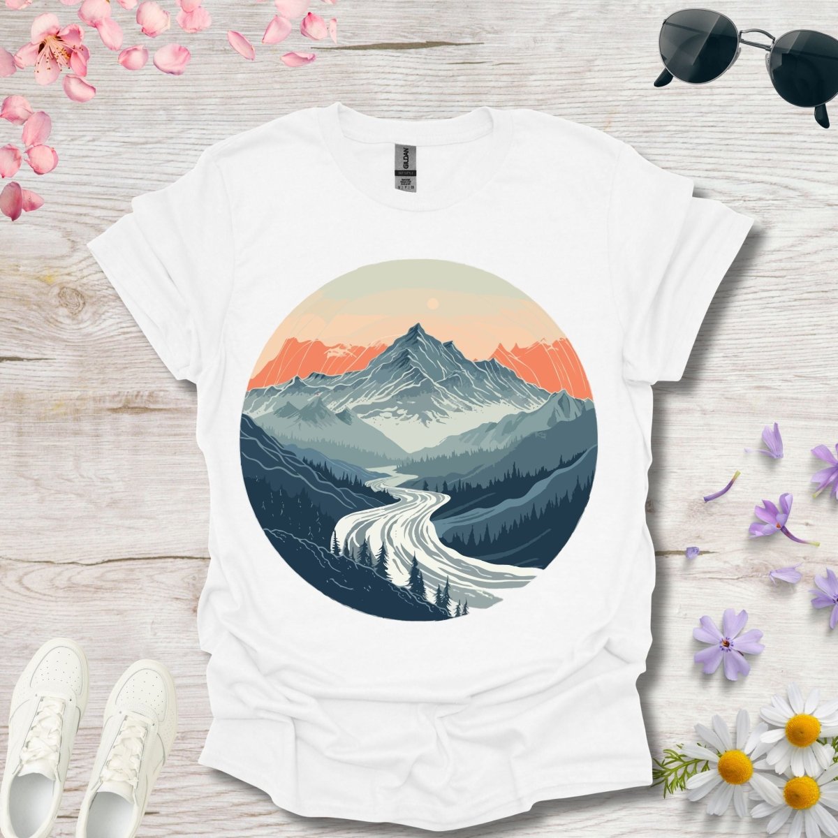 Riverbend Peaks - Unisex Softstyle T - Shirt - Joyed Dot Store