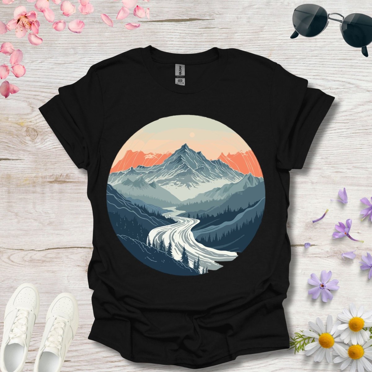 Riverbend Peaks - Unisex Softstyle T - Shirt - Joyed Dot Store