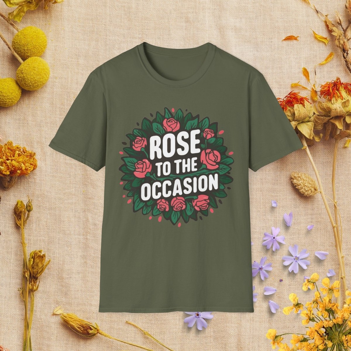 Rose to the occasion - Unisex Softstyle T - Shirt - Joyed Dot Store