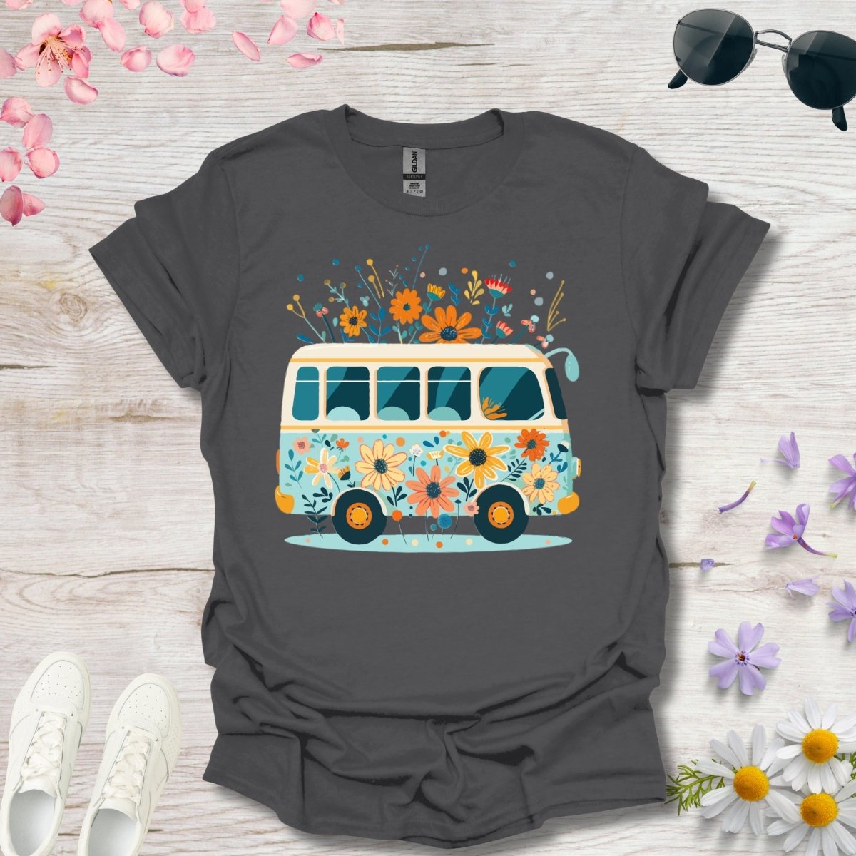 Springtime Bus - Unisex Softstyle T - Shirt - Joyed Dot Store