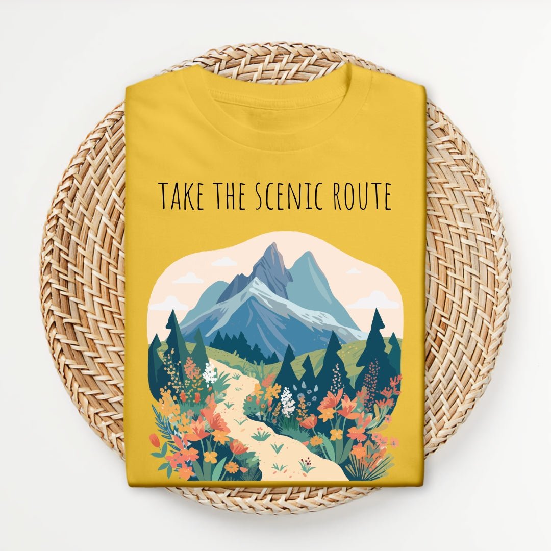 Take the Scenic Route - Unisex Softstyle T - Shirt - Joyed Dot Store