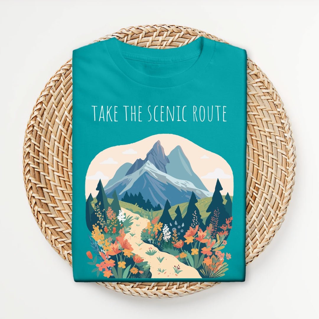 Take the Scenic Route - Unisex Softstyle T - Shirt - Joyed Dot Store