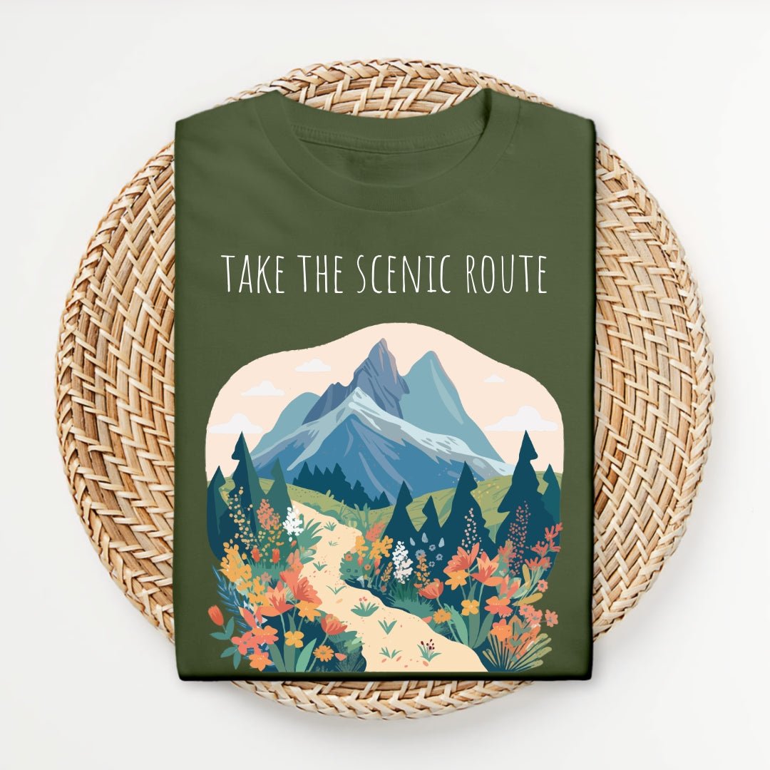 Take the Scenic Route - Unisex Softstyle T - Shirt - Joyed Dot Store