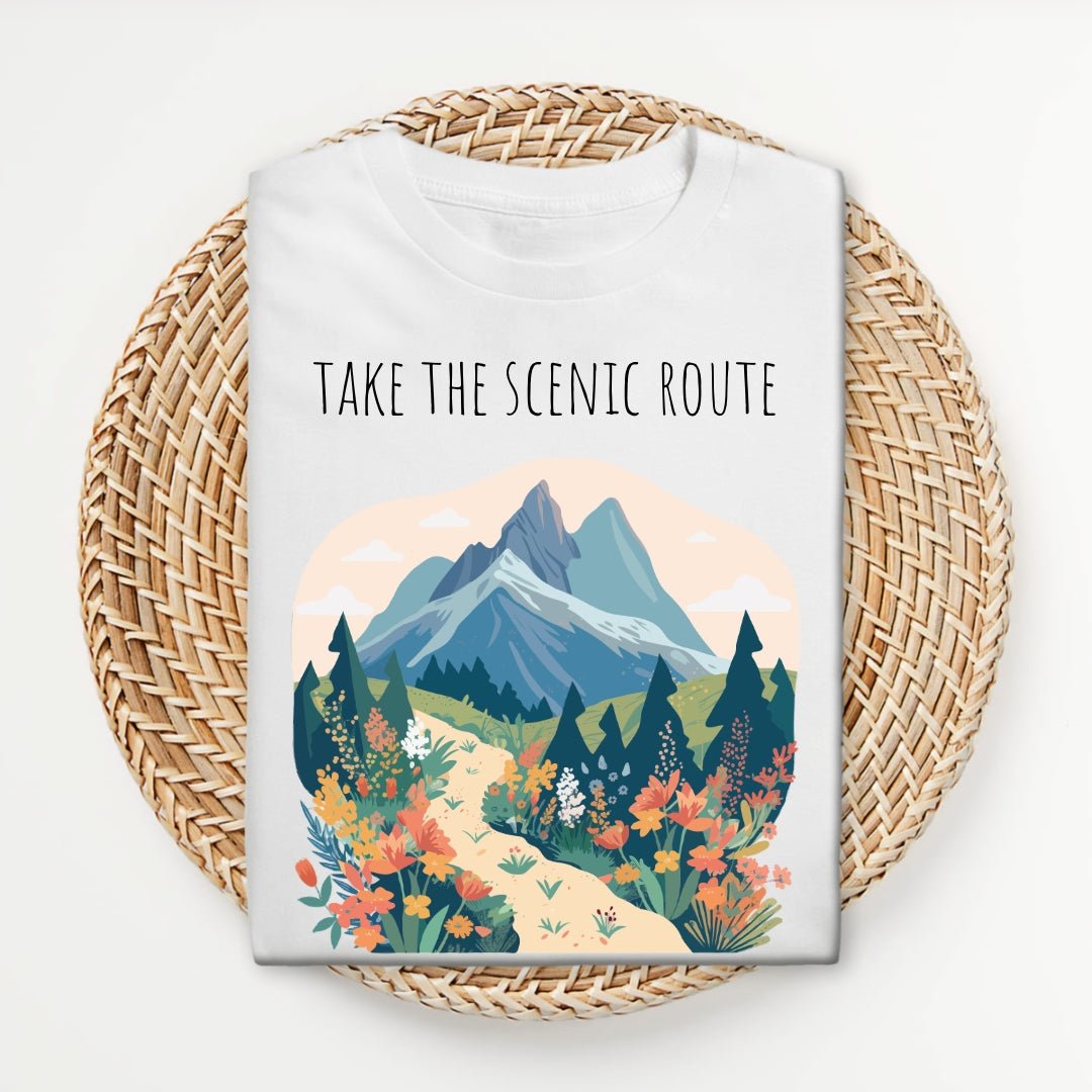 Take the Scenic Route - Unisex Softstyle T - Shirt - Joyed Dot Store