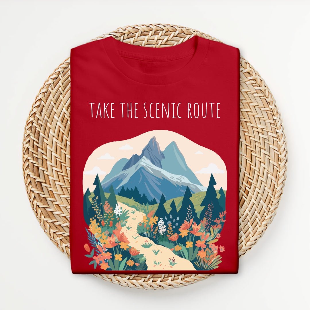 Take the Scenic Route - Unisex Softstyle T - Shirt - Joyed Dot Store