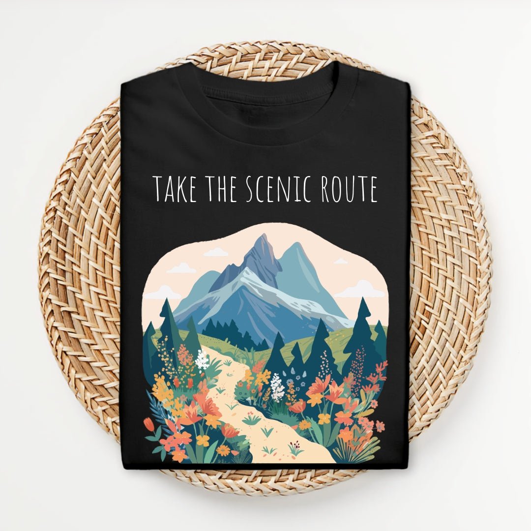 Take the Scenic Route - Unisex Softstyle T - Shirt - Joyed Dot Store