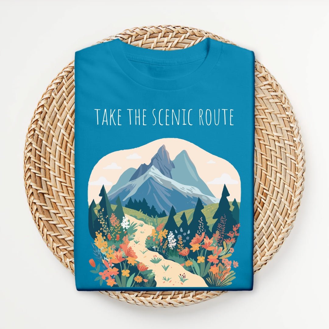 Take the Scenic Route - Unisex Softstyle T - Shirt - Joyed Dot Store