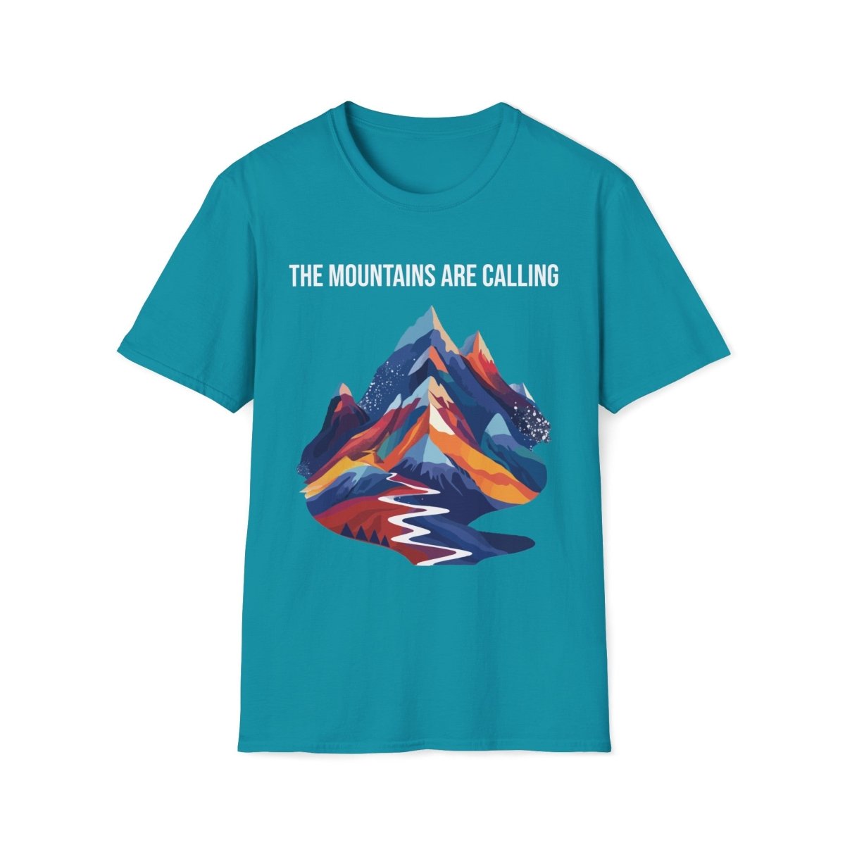 The Mountains are Calling - Unisex Softstyle T - Shirt - Joyed Dot Store