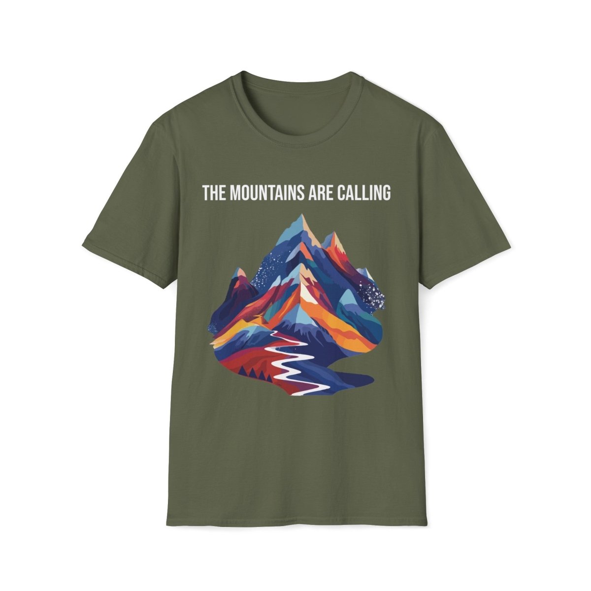 The Mountains are Calling - Unisex Softstyle T - Shirt - Joyed Dot Store