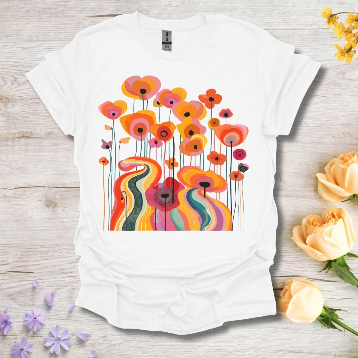 Trippy Tulips - Unisex Softstyle T - Shirt - Joyed Dot Store