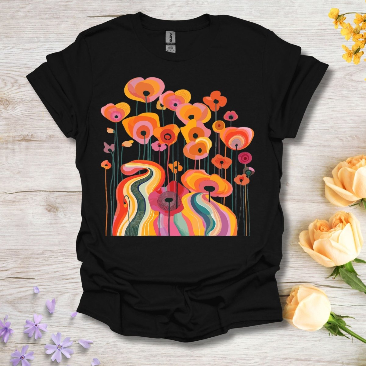 Trippy Tulips - Unisex Softstyle T - Shirt - Joyed Dot Store