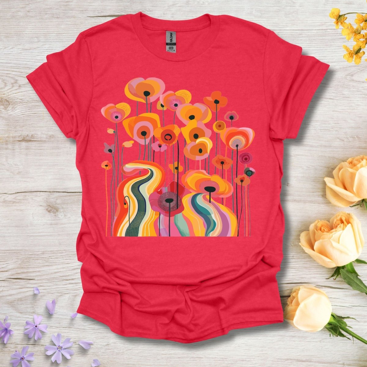 Trippy Tulips - Unisex Softstyle T - Shirt - Joyed Dot Store