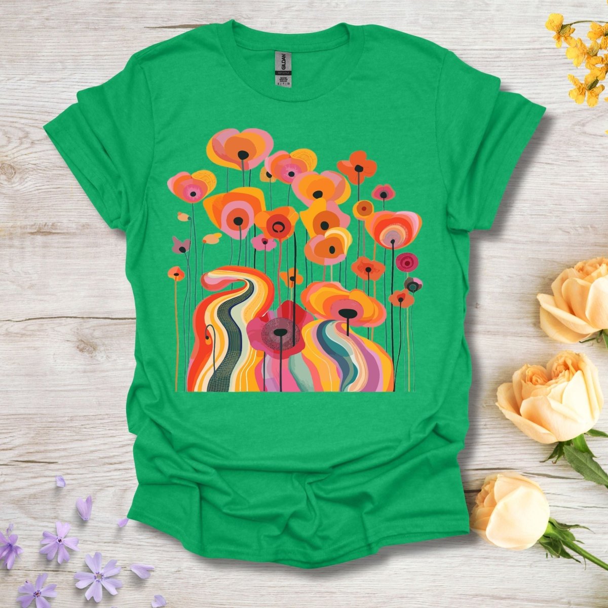 Trippy Tulips - Unisex Softstyle T - Shirt - Joyed Dot Store