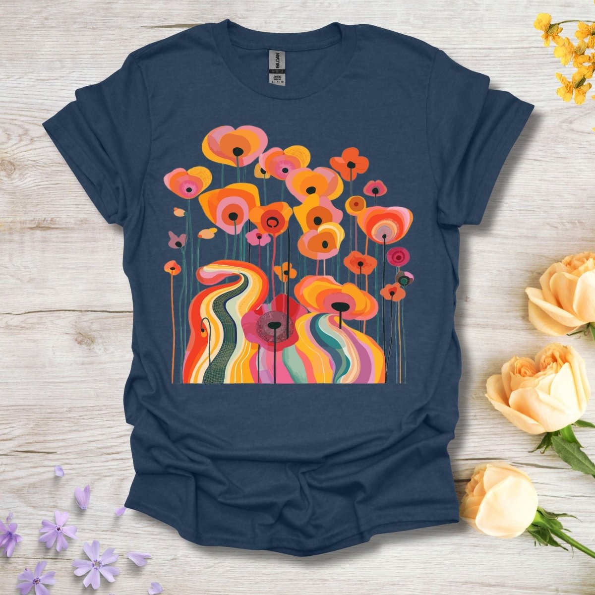Trippy Tulips - Unisex Softstyle T - Shirt - Joyed Dot Store