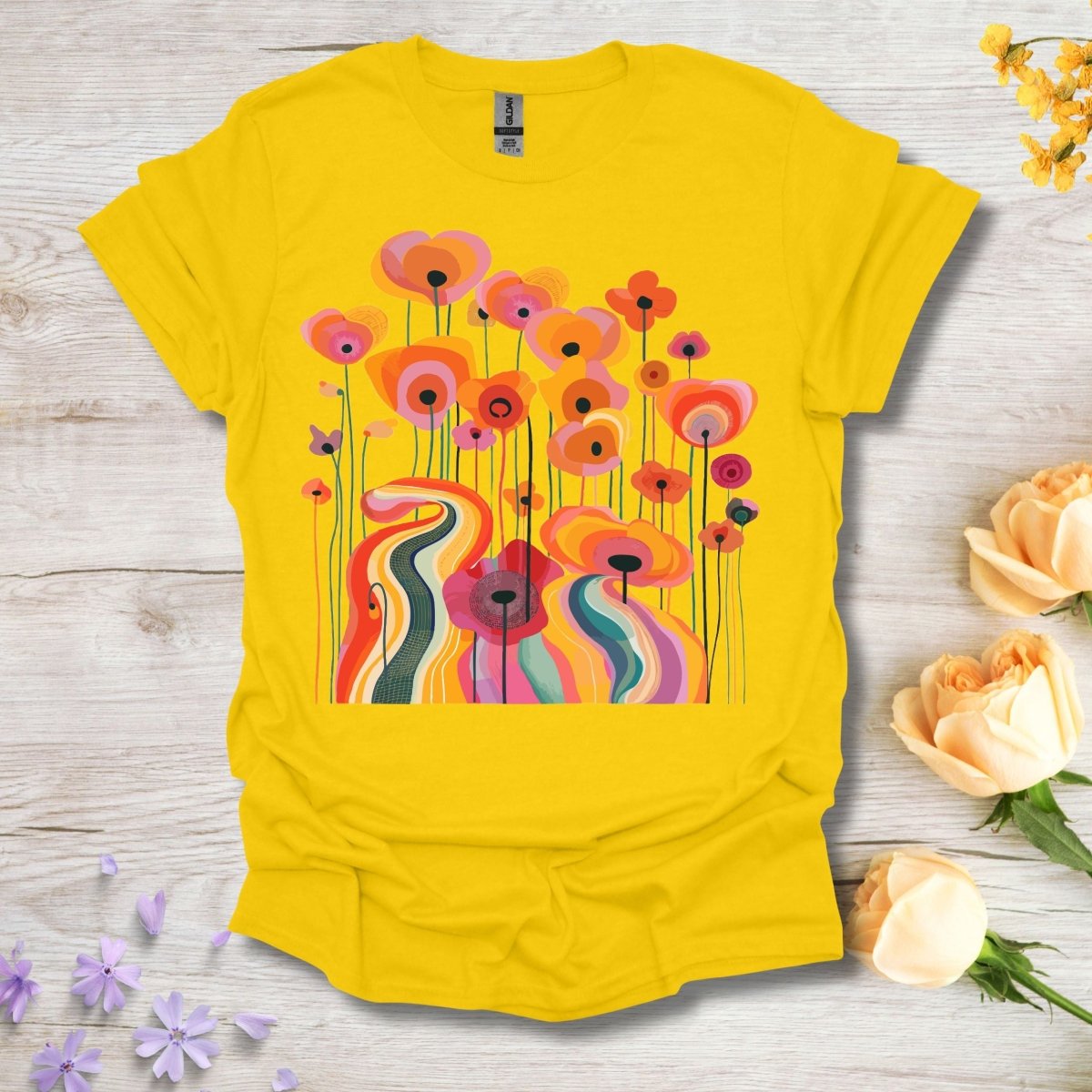 Trippy Tulips - Unisex Softstyle T - Shirt - Joyed Dot Store