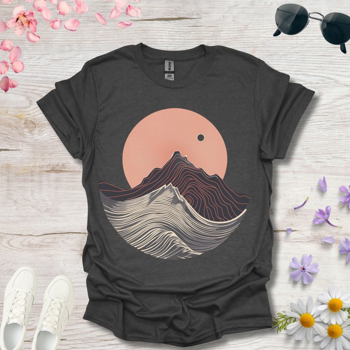 Wavy Summit - Unisex Softstyle T - Shirt - Joyed Dot Store