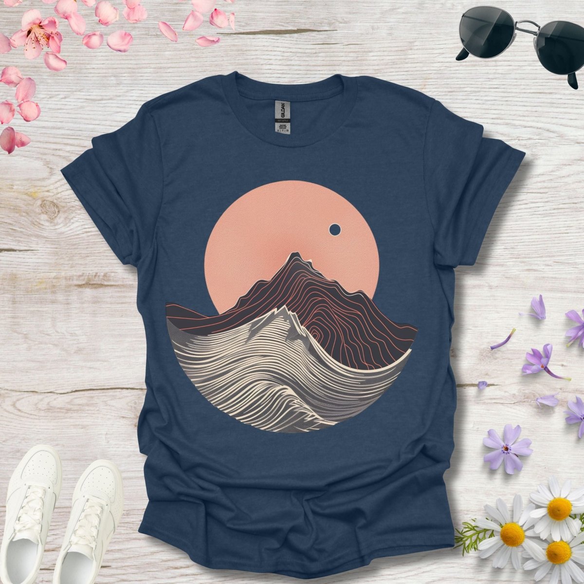 Wavy Summit - Unisex Softstyle T - Shirt - Joyed Dot Store