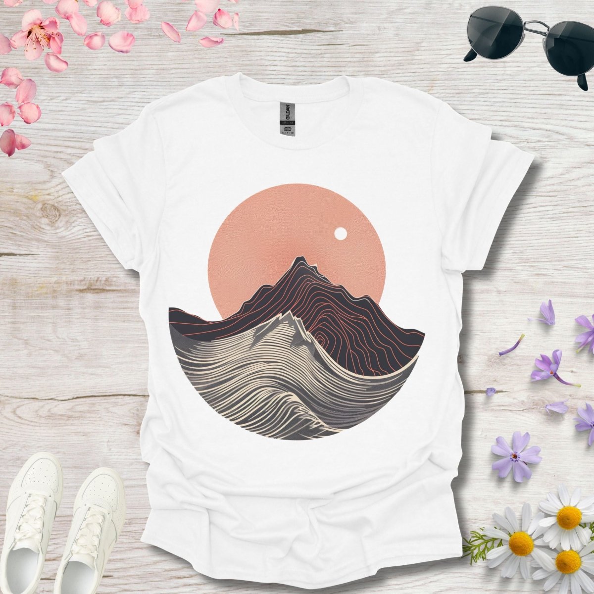 Wavy Summit - Unisex Softstyle T - Shirt - Joyed Dot Store