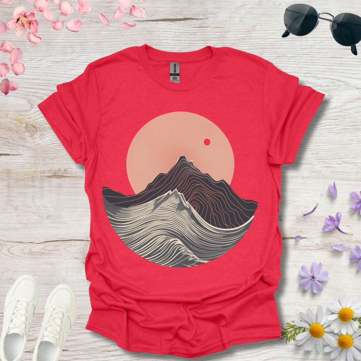Wavy Summit - Unisex Softstyle T - Shirt - Joyed Dot Store