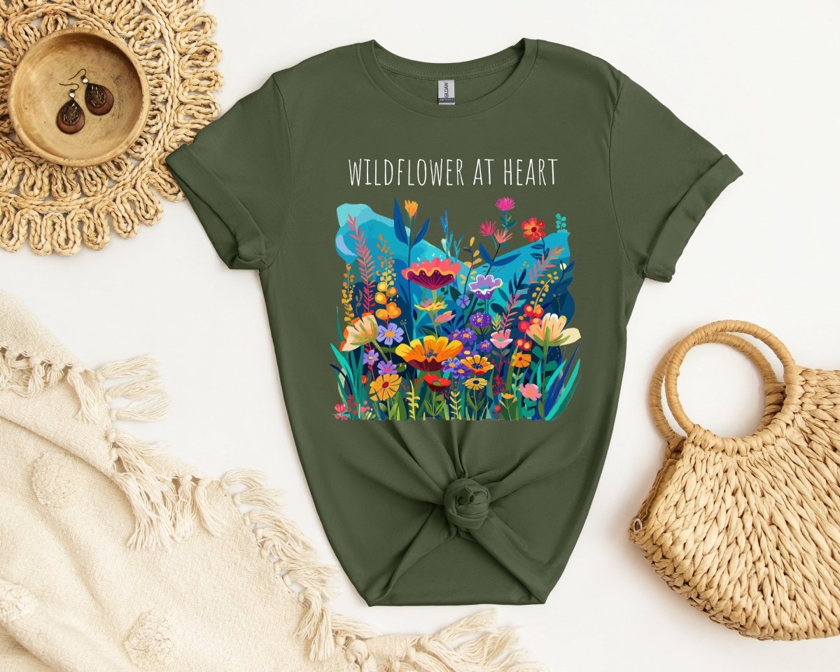 Wildflower at Heart - Unisex Softstyle T - Shirt - Joyed Dot Store