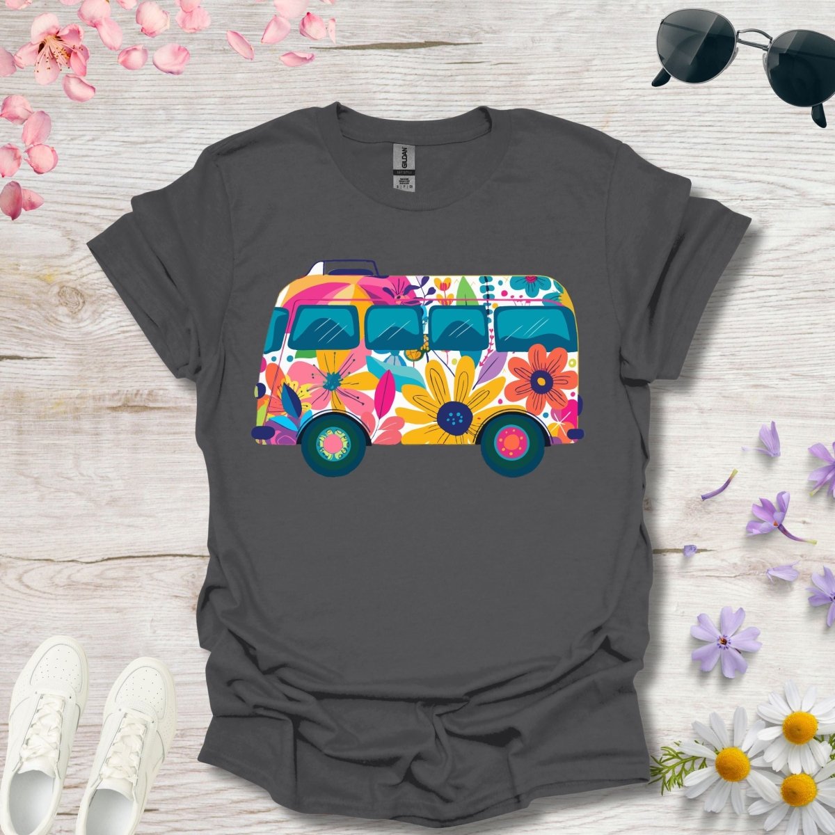 Blooming Bus Adventure - Unisex Softstyle T - Shirt - Joyed Dot Store