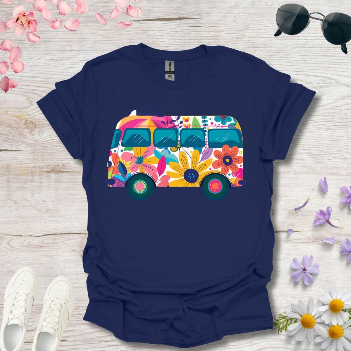 Blooming Bus Adventure - Unisex Softstyle T - Shirt - Joyed Dot Store