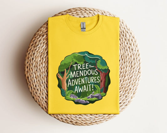 Treemendous Adventures Await - Unisex Softstyle T - Shirt - Joyed Dot Store